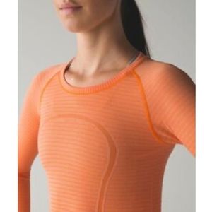Lululemon Swifty Tech Long Sleeve - Orange